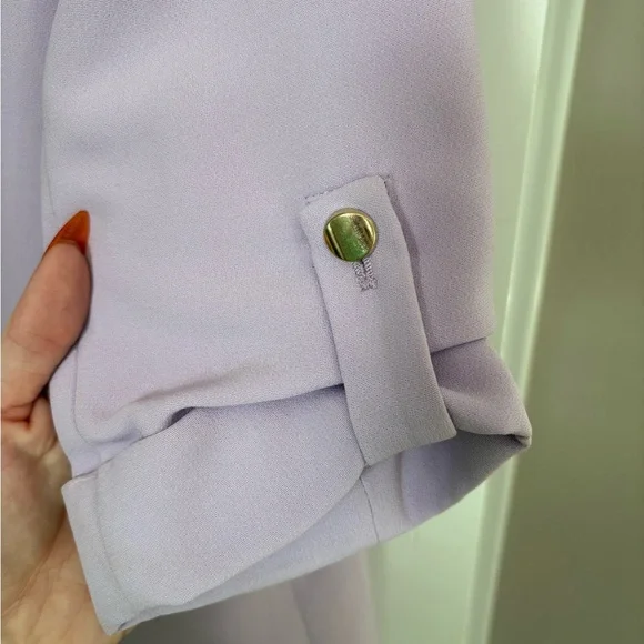 ZARA Lavender Cuffed Blazer - Picture 4 of 6